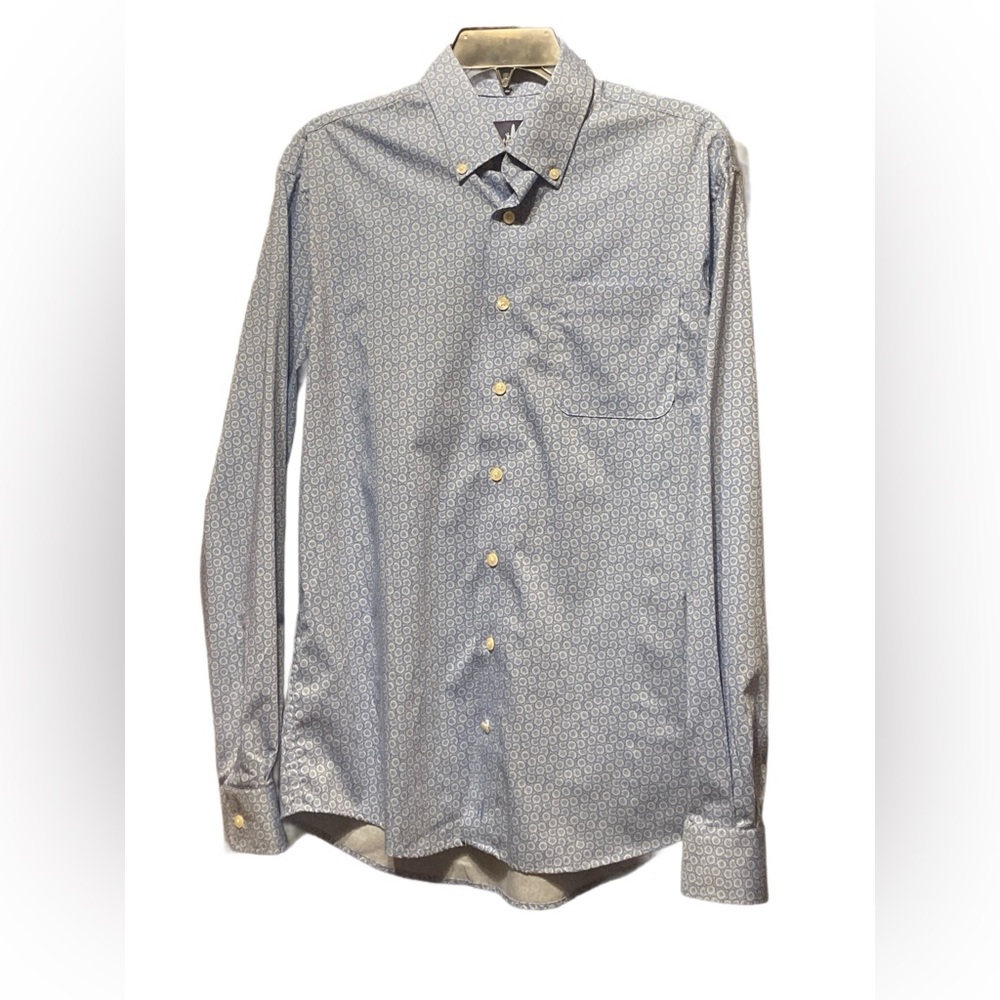 johnnie-O Blue Casual Button Down Shirt with Tailored Fit